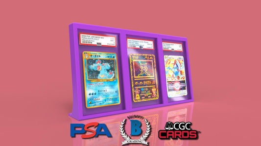 Graded 3 Card Display Frame - PSA / Beckett / CGC