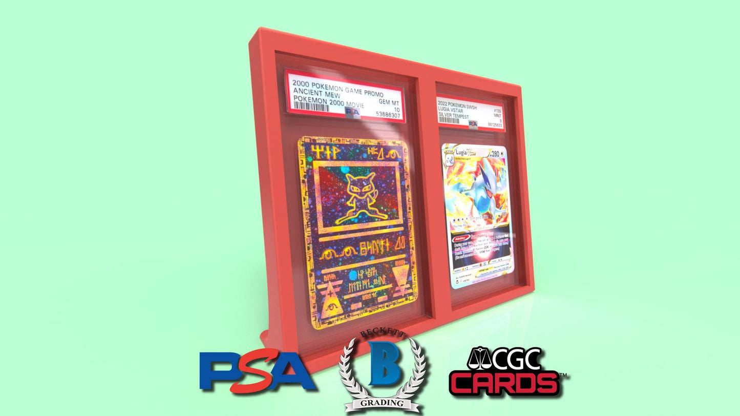 Graded 2 Card Display Frame - PSA / Beckett / CGC (Wholesale)